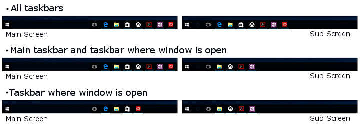 have windows on top of task bar