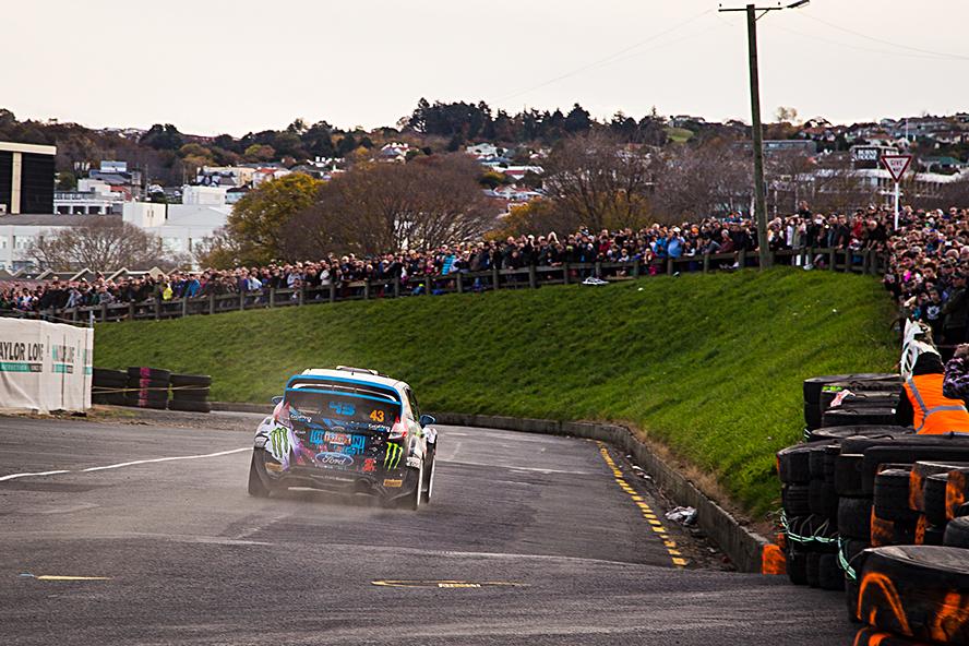 KEN BLOCK AND ALEX GELSOMINO AT RALLY OTAGO NEW ZEALAND 2015