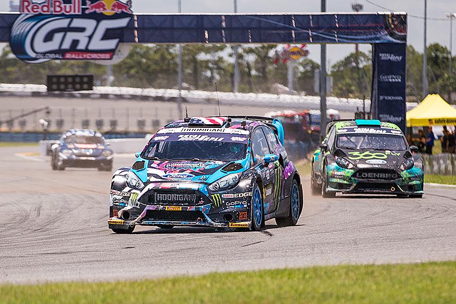 Ken Block leads the pack in Daytona, Florida