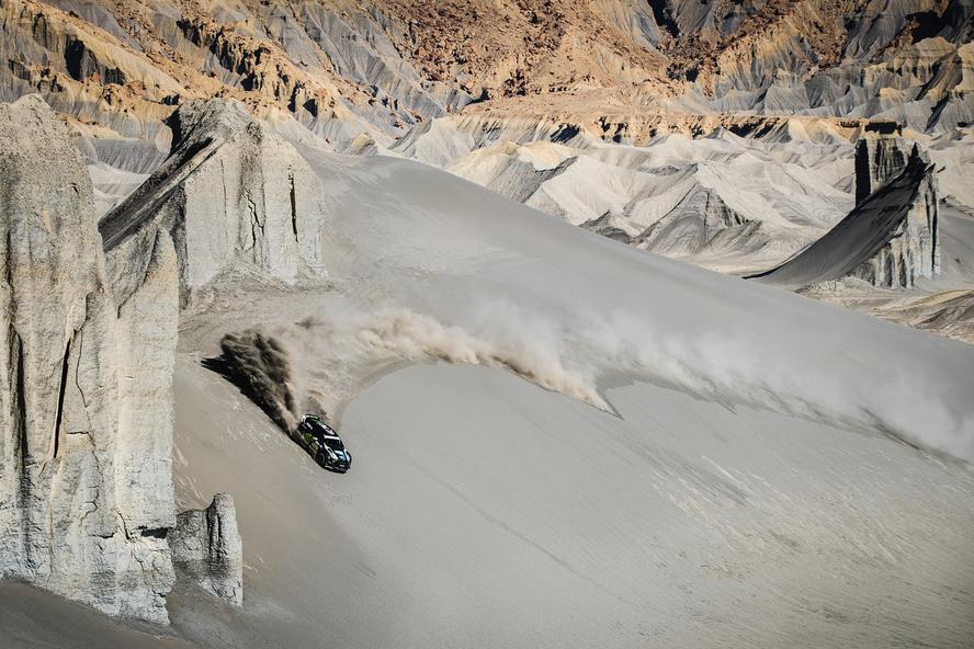 Terrakhana is Ken Block’s second spinoff from his hugely successful Gymkhana franchise of videos (the first being Climbkhana, which drops in September), where he will now take the style of driving he performs in his Gymkhana videos and bring it to massive areas of natural landscapes, aka “terra.”