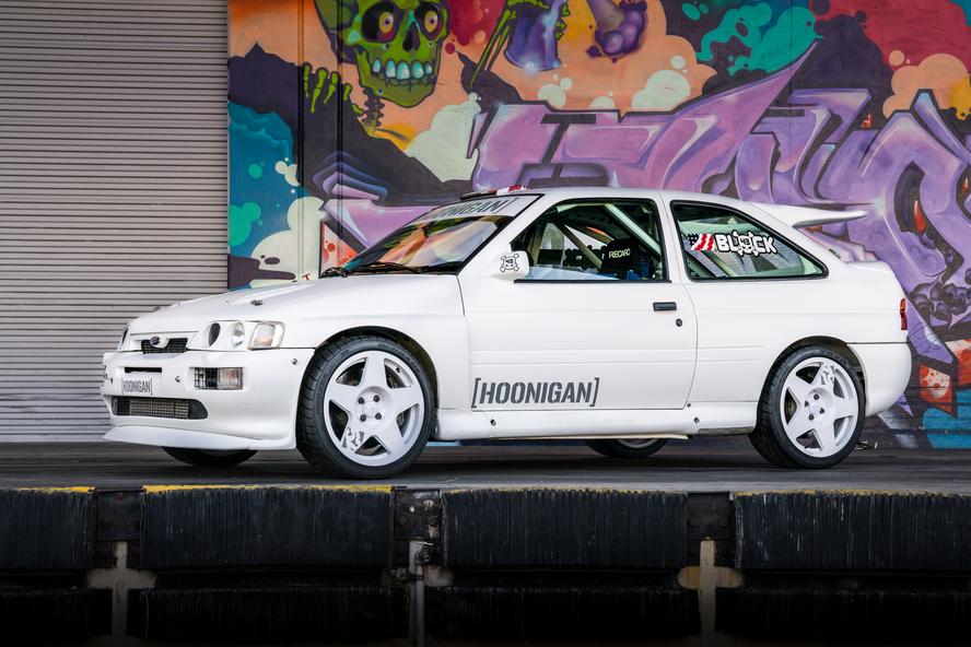 Ken Block is pleased to announce an all-new (to him) racecar to his arsenal of racecars at Hoonigan Racing Division: a 1991 Ford Escort RS Cosworth Group A rally car—complete with an upgraded WRC engine package!